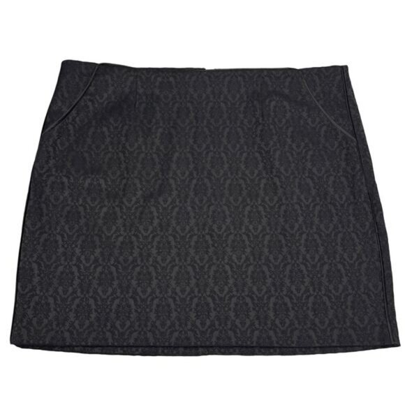 NWT RICKI'S Jacquard Black Pencil Skirt Size 14 - Picture 3 of 8